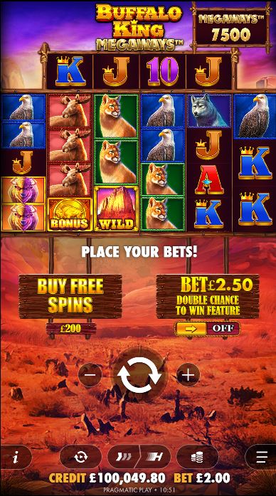 Buffalo King Megaways - Alt